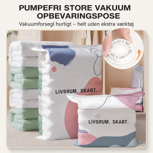 Vakuumposer – spar plads helt uden pumpe