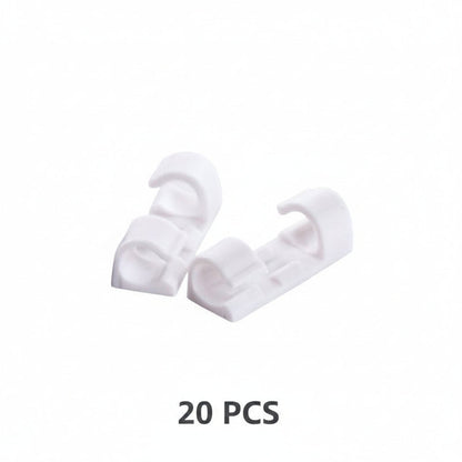 KabelKlip® WireClamps 1+1 GRATIS: Selvklæbende Nem Kabelorganisering Trådklemmer