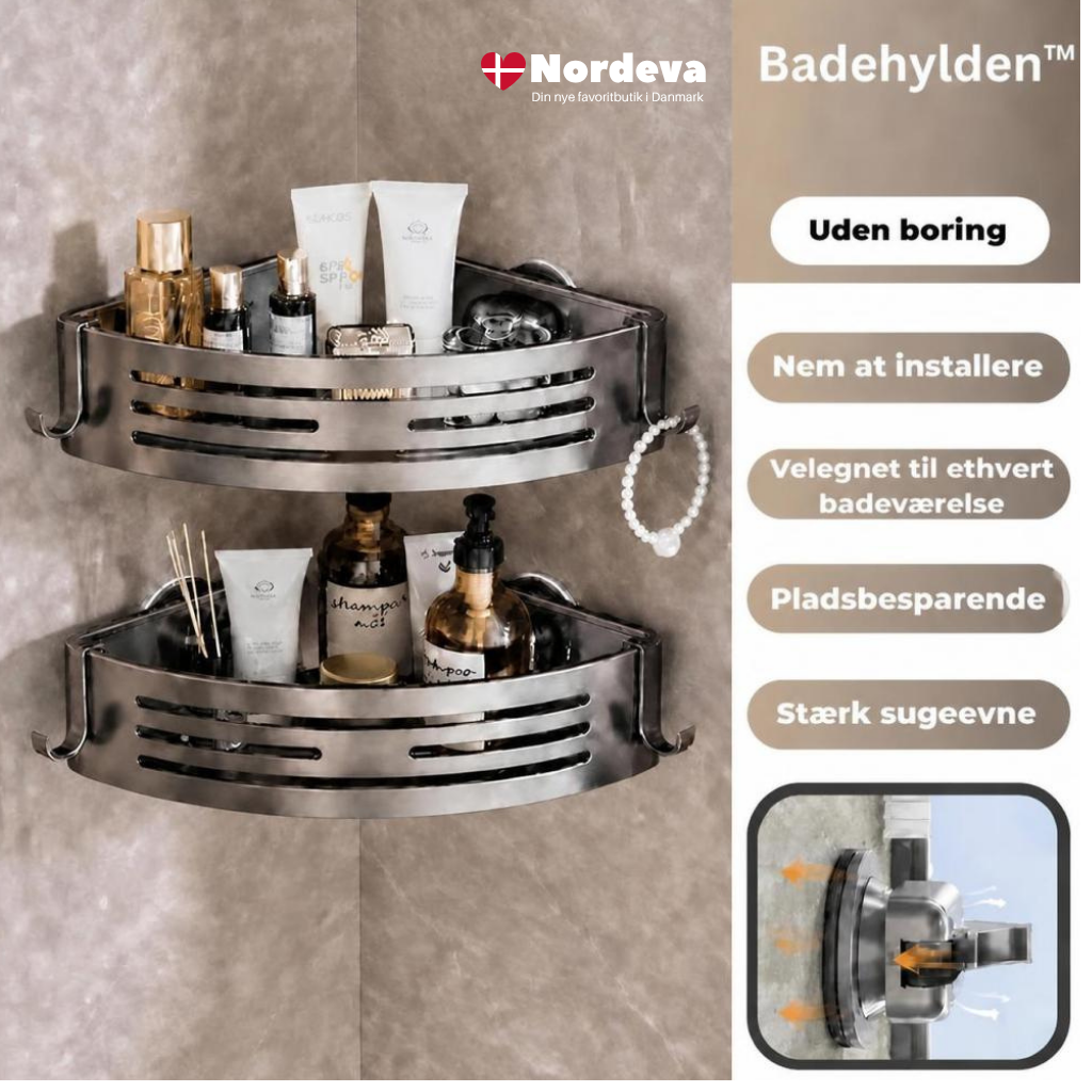 BadeHylden™ – Få orden på badeværelset på få sekunder