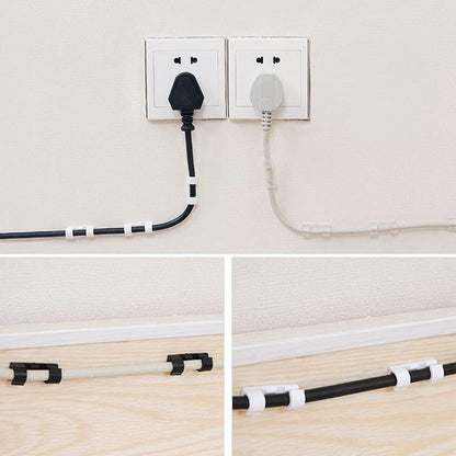 KabelKlip® WireClamps 1+1 GRATIS: Selvklæbende Nem Kabelorganisering Trådklemmer