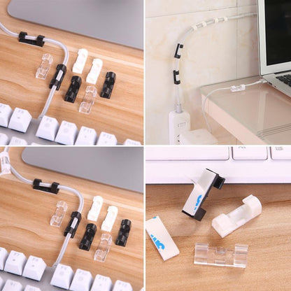 KabelKlip® WireClamps 1+1 GRATIS: Selvklæbende Nem Kabelorganisering Trådklemmer