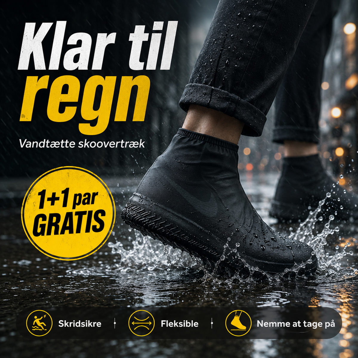 TørSko™ Vandtætte skoovertræk (Køb 1, få 1 GRATIS)