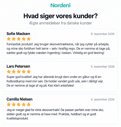 TørSko™ Vandtætte skoovertræk (Køb 1, få 1 GRATIS)