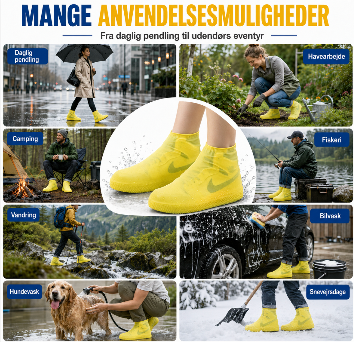 TørSko™ Vandtætte skoovertræk (Køb 1, få 1 GRATIS)