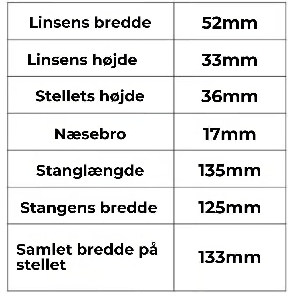 KlarVision™ - Stabile læsebriller med let stel og bifokale linser