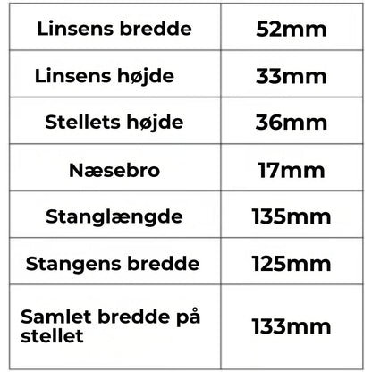 KlarVision™ - Stabile læsebriller med let stel og bifokale linser